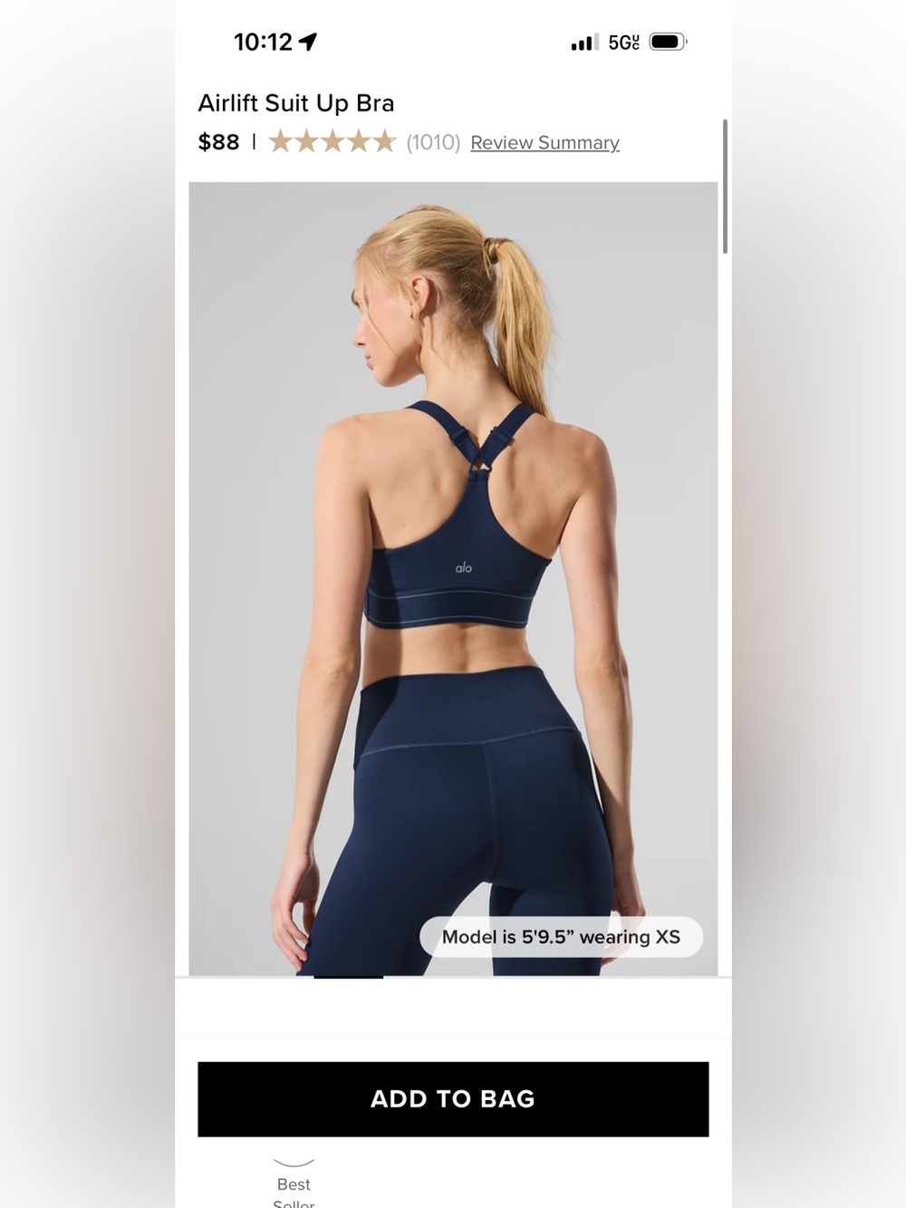 Navy Alo set - Picture 2 of 2